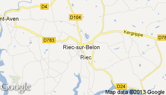 Plan de Riec-sur-Belon