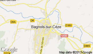 Plan de Bagnols-sur-Cèze