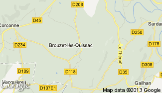 Plan de Brouzet-lès-Quissac