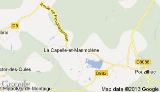 Plan de La Capelle-et-Masmolène