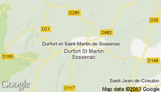 Plan de Durfort-et-Saint-Martin-de-Sossenac