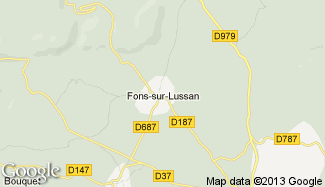 Plan de Fons-sur-Lussan