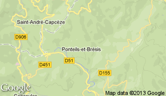 Plan de Ponteils-et-Brésis