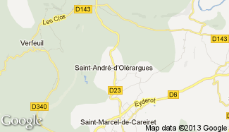 Plan de Saint-André-d'Olérargues