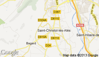 Plan de Saint-Christol-lès-Alès