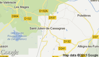 Plan de Saint-Julien-de-Cassagnas