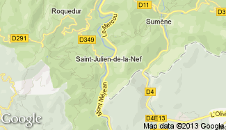 Plan de Saint-Julien-de-la-Nef