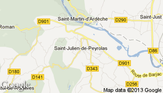 Plan de Saint-Julien-de-Peyrolas