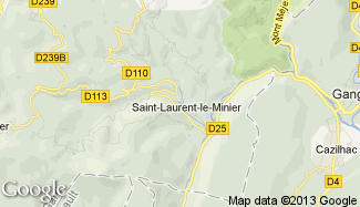 Plan de Saint-Laurent-le-Minier