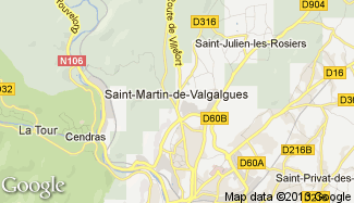 Plan de Saint-Martin-de-Valgalgues