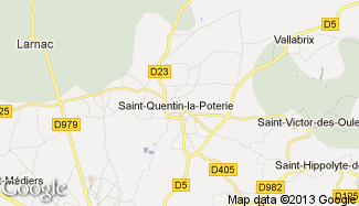 Plan de Saint-Quentin-la-Poterie