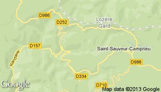 Plan de Saint-Sauveur-Camprieu