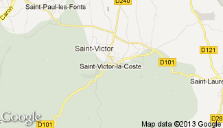 Plan de Saint-Victor-la-Coste