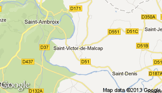 Plan de Saint-Victor-de-Malcap