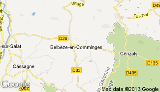 Plan de Belbèze-en-Comminges