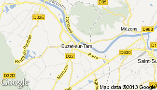 Plan de Buzet-sur-Tarn