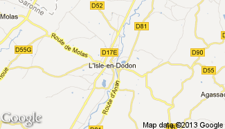 Plan de L'Isle-en-Dodon