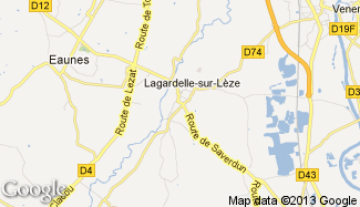 Plan de Lagardelle-sur-Lèze