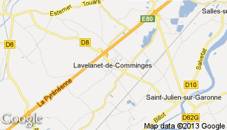 Plan de Lavelanet-de-Comminges