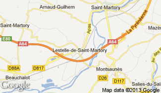 Plan de Lestelle-de-Saint-Martory