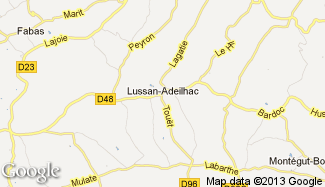 Plan de Lussan-Adeilhac