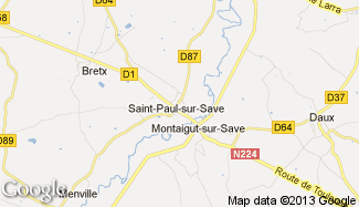 Plan de Saint-Paul-sur-Save