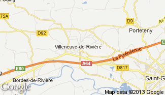 Plan de Villeneuve-de-Rivière