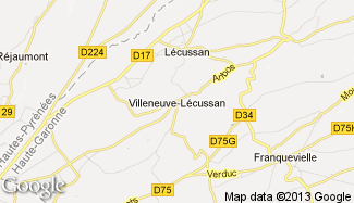 Plan de Villeneuve-Lécussan