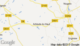 Plan de Arblade-le-Haut