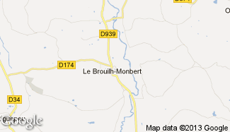 Plan de Le Brouilh-Monbert