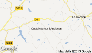 Plan de Castelnau-sur-l'Auvignon