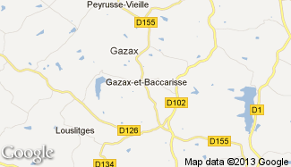 Plan de Gazax-et-Baccarisse