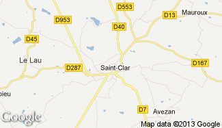 Plan de Saint-Clar