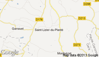 Plan de Saint-Lizier-du-Planté