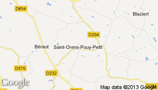 Plan de Saint-Orens-Pouy-Petit