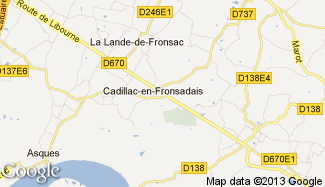 Plan de Cadillac-en-Fronsadais
