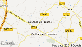 Plan de La Lande-de-Fronsac