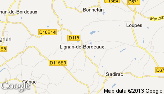Plan de Lignan-de-Bordeaux