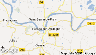 Plan de Pessac-sur-Dordogne