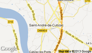 Plan de Saint-André-de-Cubzac