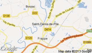 Plan de Saint-Denis-de-Pile