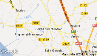 Plan de Saint-Laurent-d'Arce