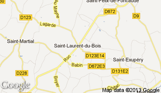 Plan de Saint-Laurent-du-Bois