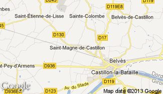 Plan de Saint-Magne-de-Castillon