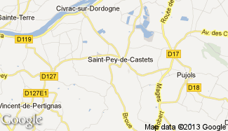 Plan de Saint-Pey-de-Castets