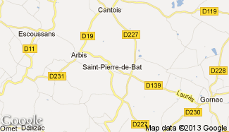 Plan de Saint-Pierre-de-Bat