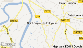 Plan de Saint-Sulpice-de-Faleyrens