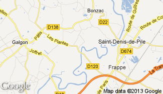 Plan de Savignac-de-l'Isle