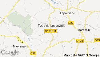 Plan de Tizac-de-Lapouyade