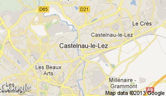 Plan de Castelnau-le-Lez